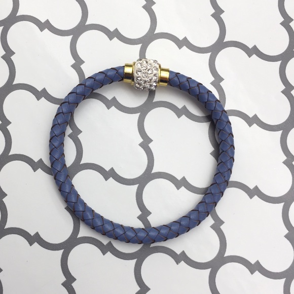 Jewelry - 🆕 Blue Braided Leather Bracelet Jewelry - 🆕 Blue Braided Leather Bracelet